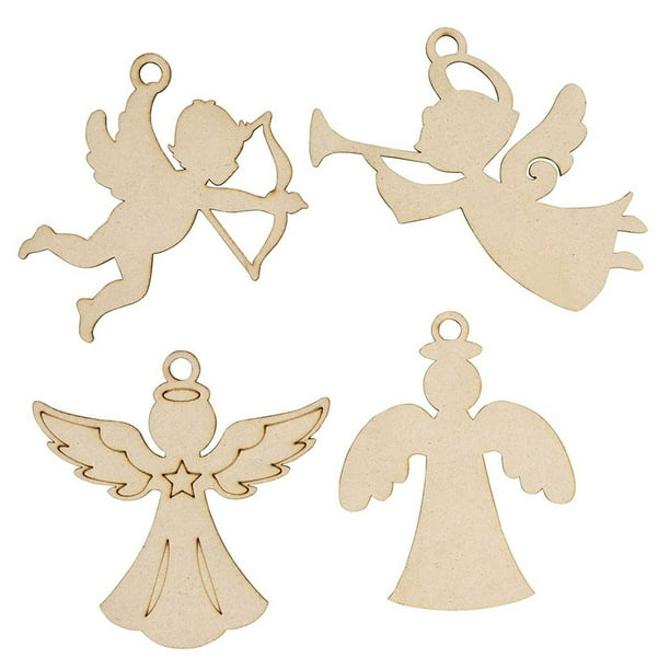 Unfinished laser cut Blank scarecrow wood door hangers silhouette full body